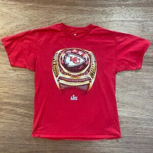 Men's Kansas City Chiefs Super Bowl 54 Winners Large Red Short Sleeve T-Shirt
